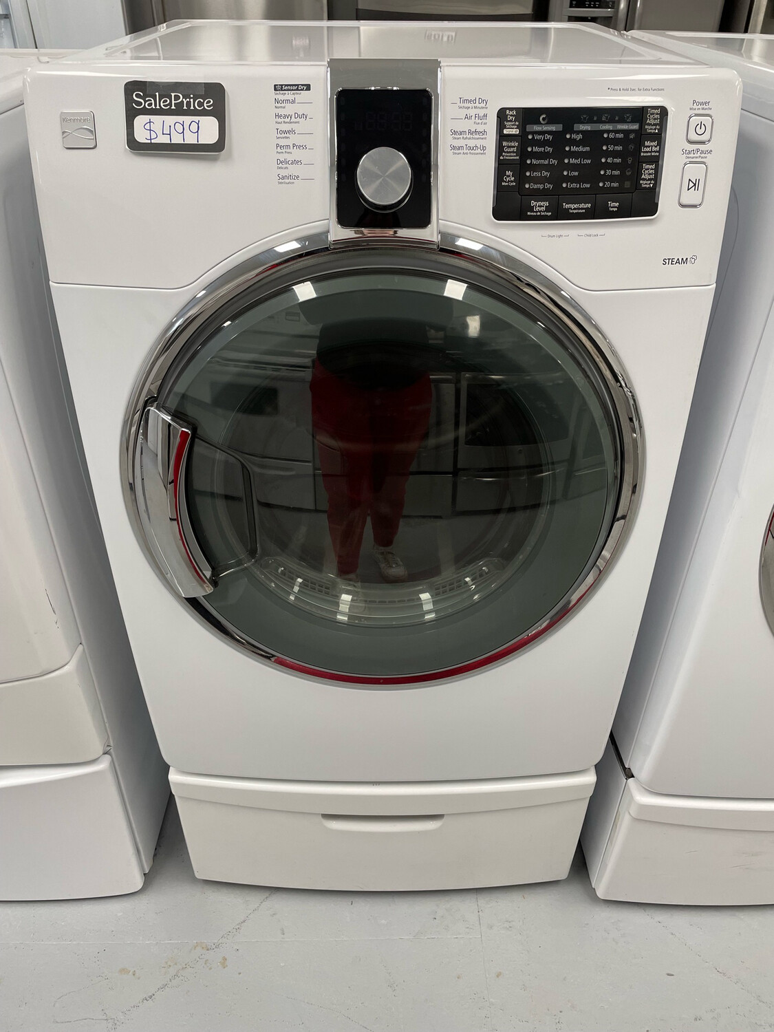 Kenmore Front-Load Steam Dryer, W/ Pedestal