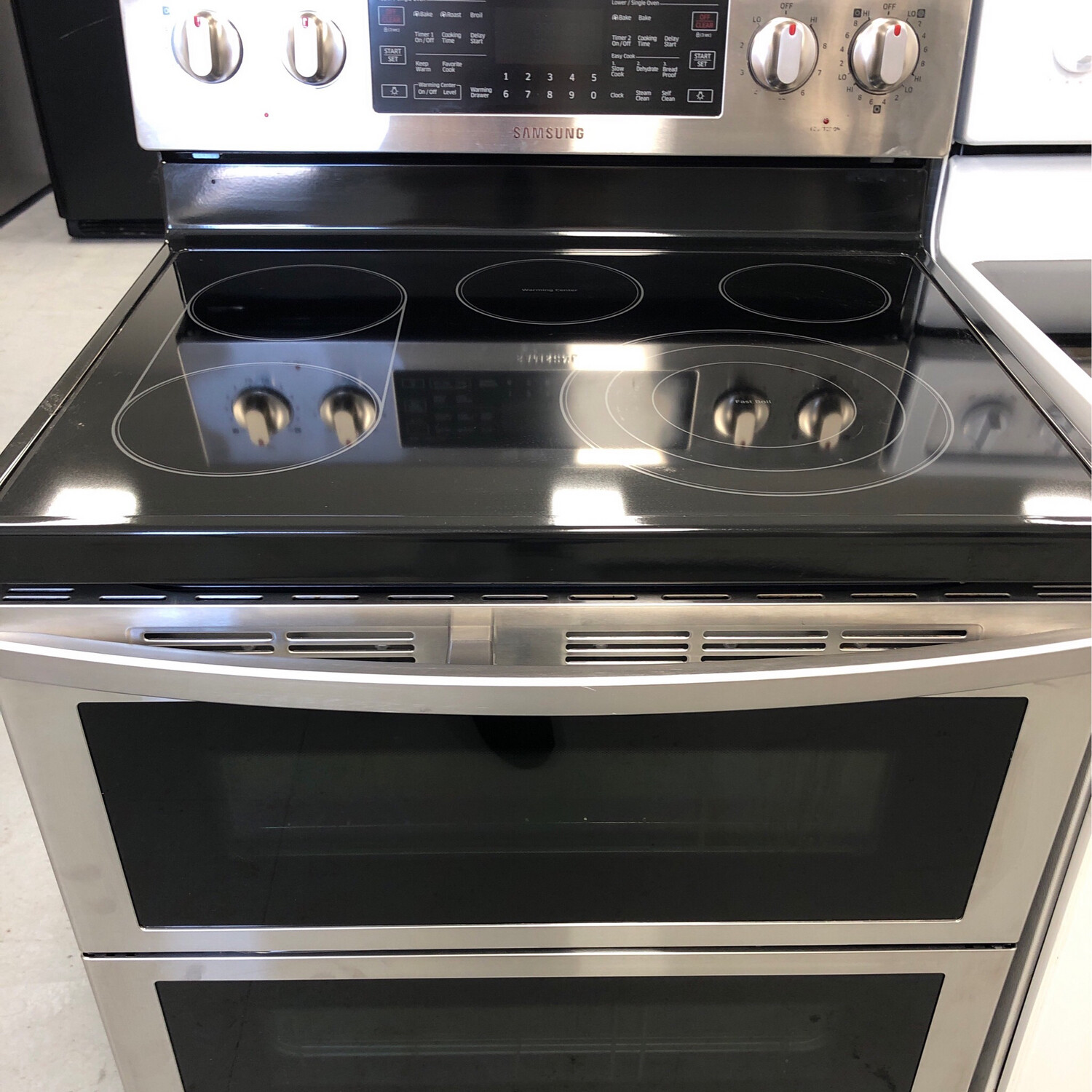 Samsung Self-Clean, Convection Glass-Top Range, 5.9 Cu.Ft