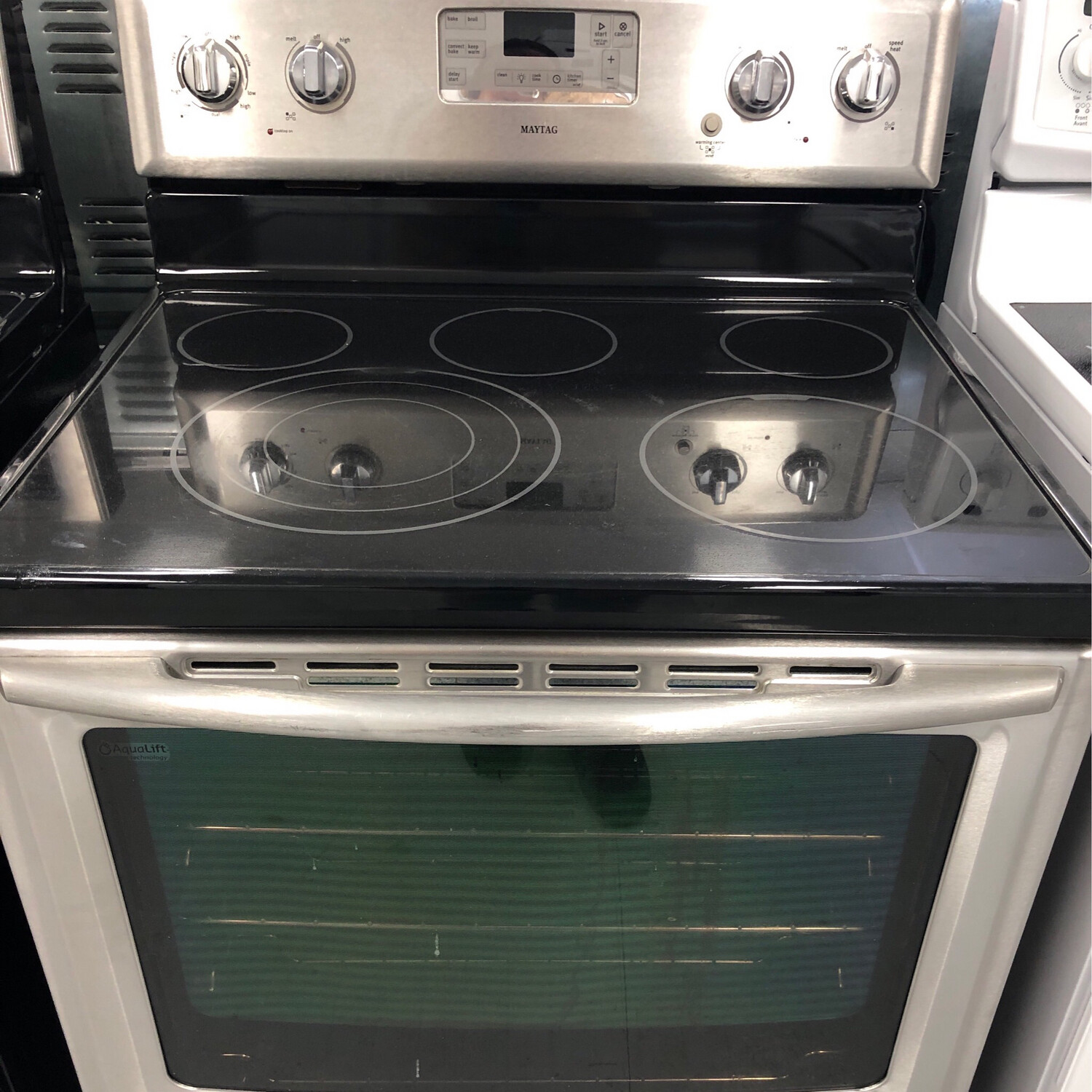 Maytag Convection Glass-Top Range, 6.2 Cu.Ft