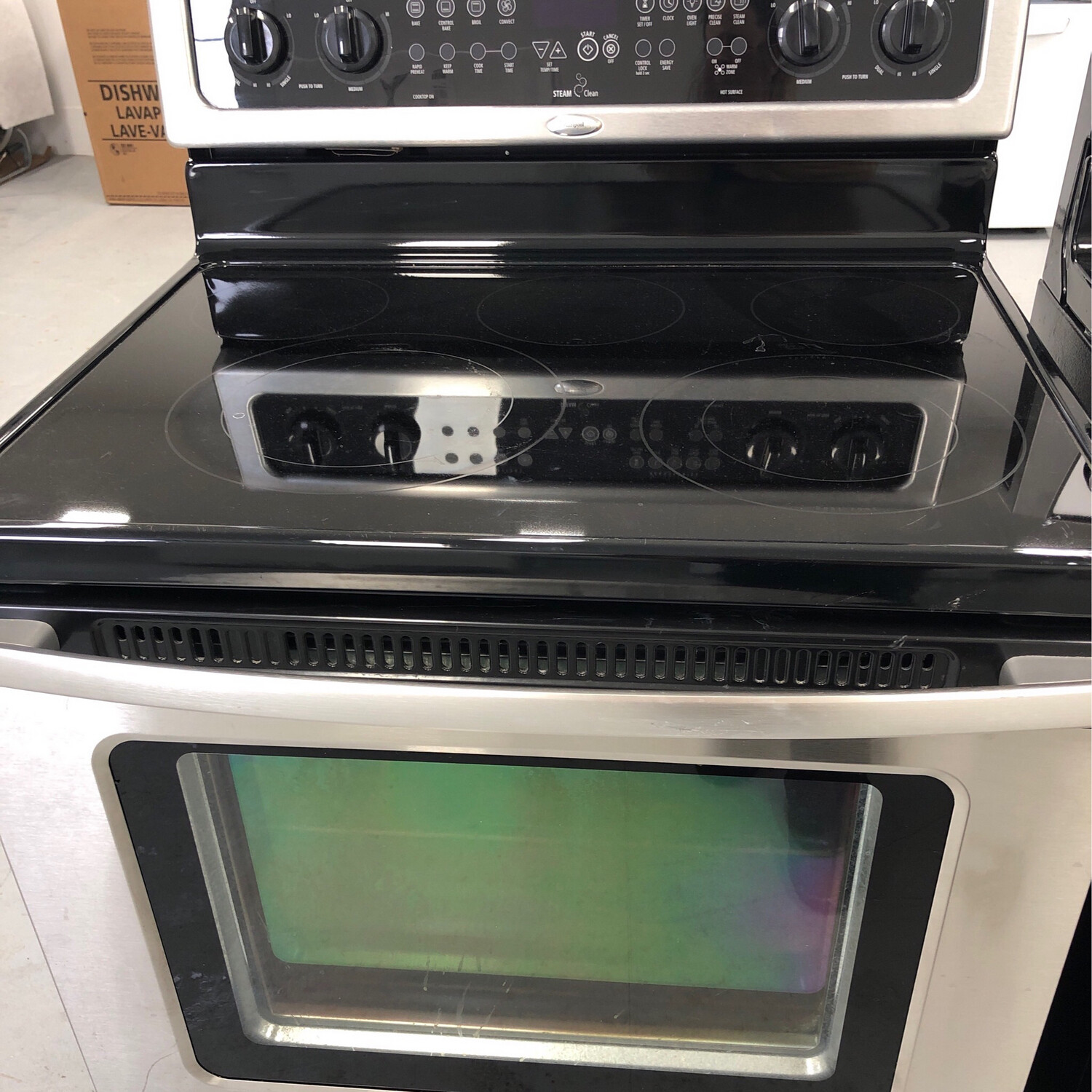 Whirlpool Gold Convection Glass-Top Range, 5.3 Cu.Ft