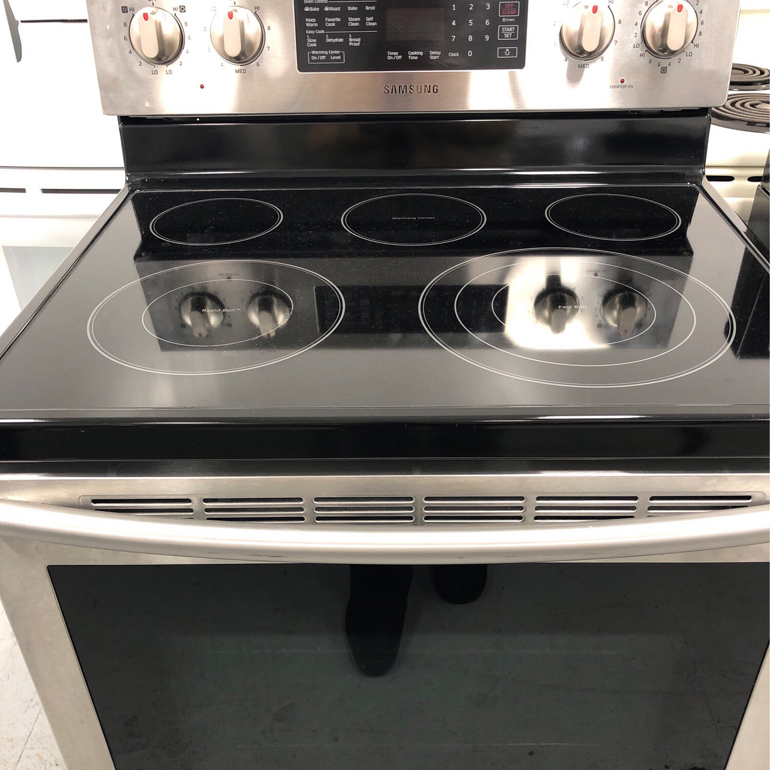 Samsung Self-Clean, Convection Glass-Top Range, 5.9 Cu.Ft
