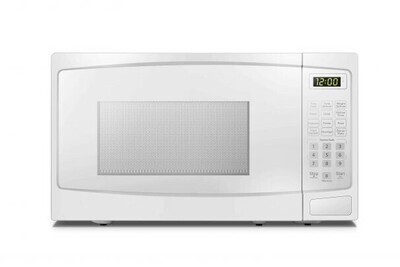 (NEW) Danby 0.7 cu. ft. White Microwave with Convenience Cooking Controls