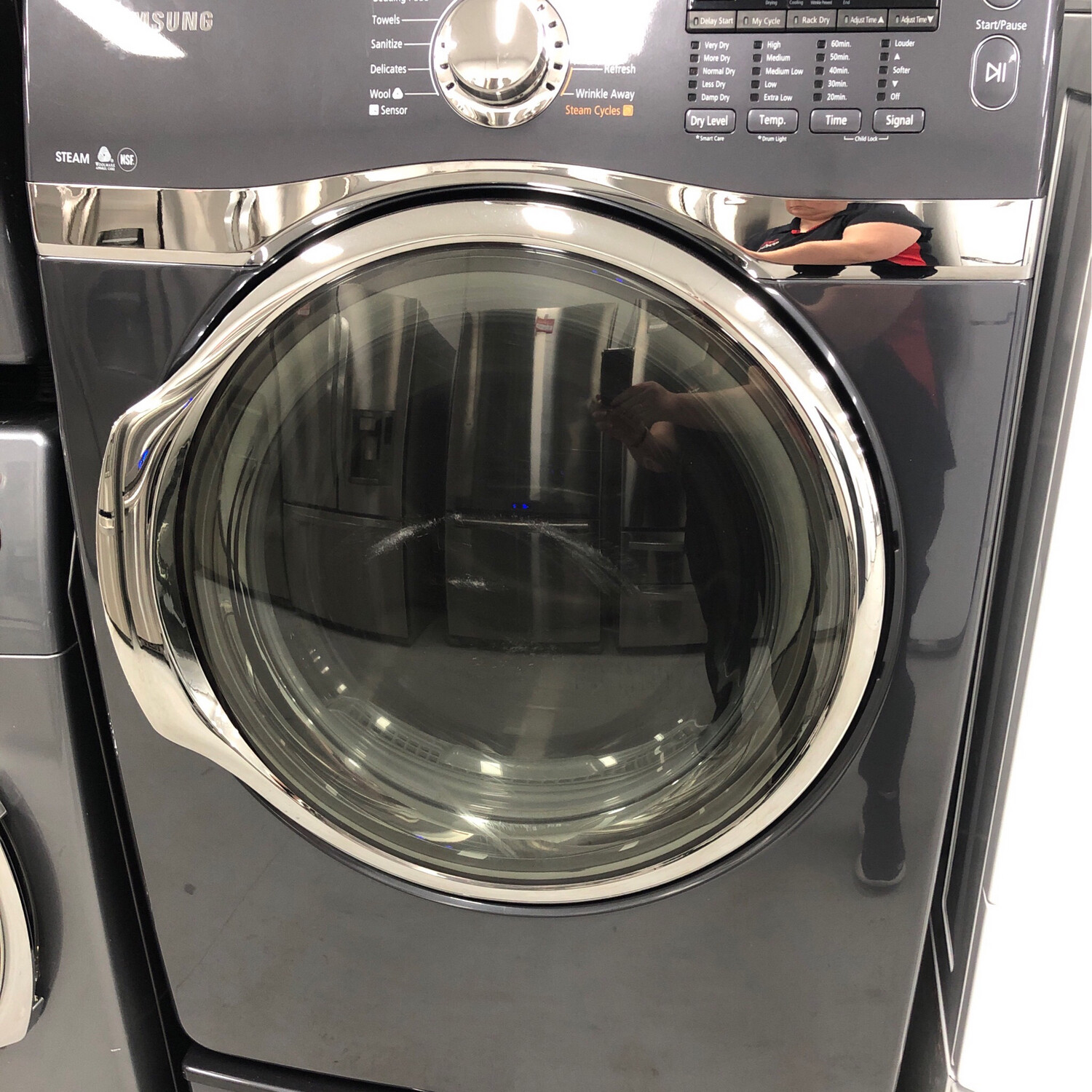Samsung Steam Front-Load Dryer, 7.4 Cu.Ft with pedestal