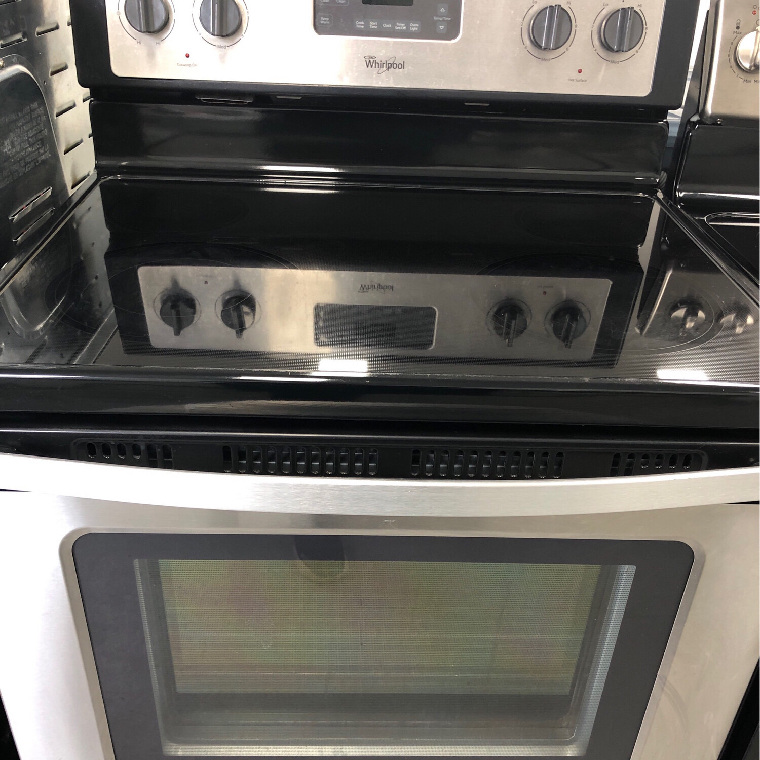 Whirlpool Freestanding Glass-Top Range, 5.3 Cu.Ft
