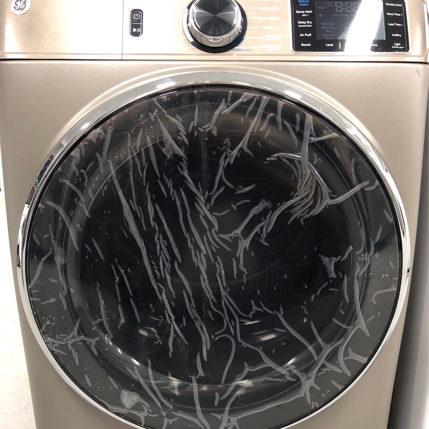 New - Scratch & Dent GE Smart WiFi Steam Front-Load Dryer