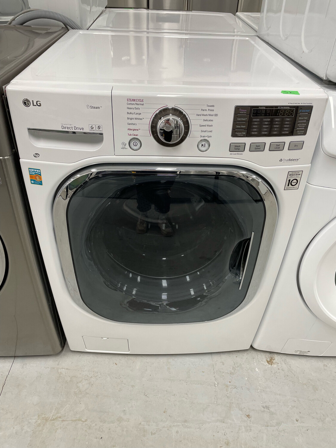 LG Steam Front-Load Washer, 4.2 Cu.Ft