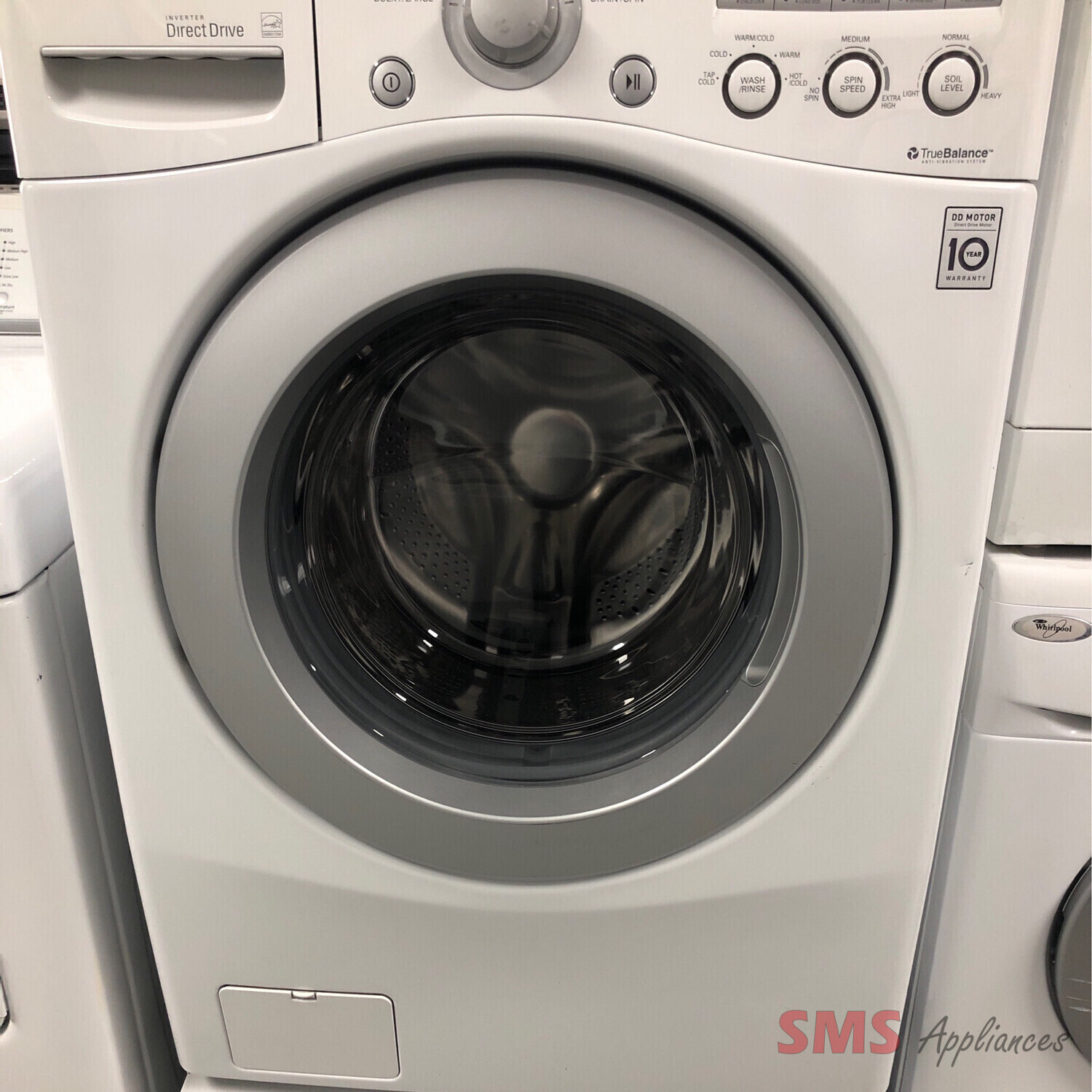 LG 27" Front-Load Electric Washer W/ Pedestal 4.0 Cu.Ft WM2050CW