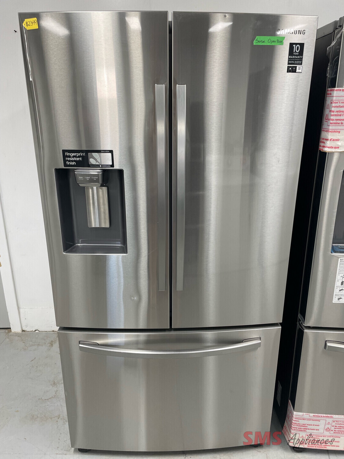 New Open Box - Scratch and Dent Samsung 36” 28 Cu. Ft French Door Refrigerator W/ Water & Ice Dispenser RF28R6201SR