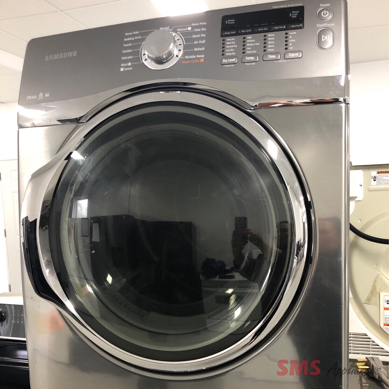 Samsung 27" Front-Load Electric Steam Dryer 7.4 Cu.Ft DV405ETPASU/AC