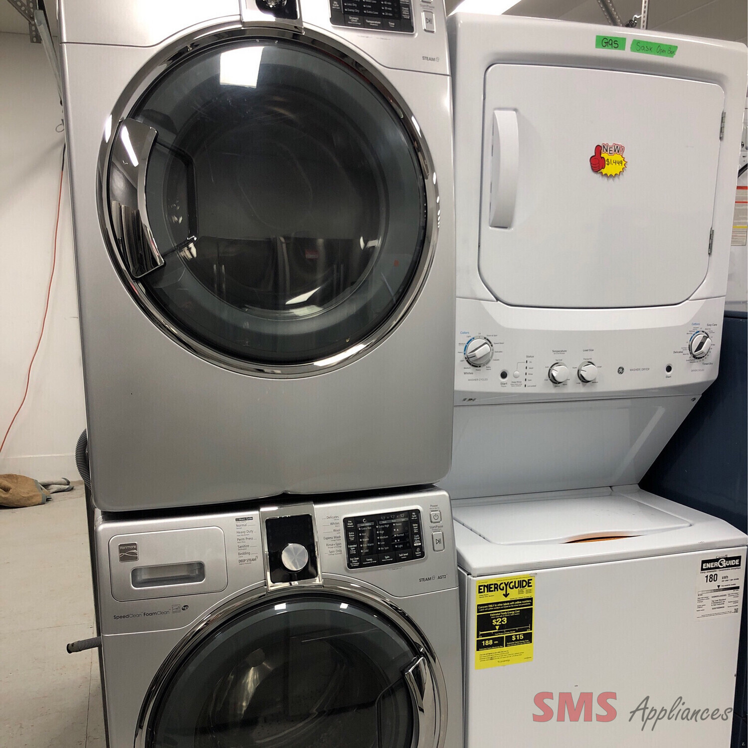 Kenmore 27" Front-Load Washer and Dryer Set 592-49457  / 592-89457