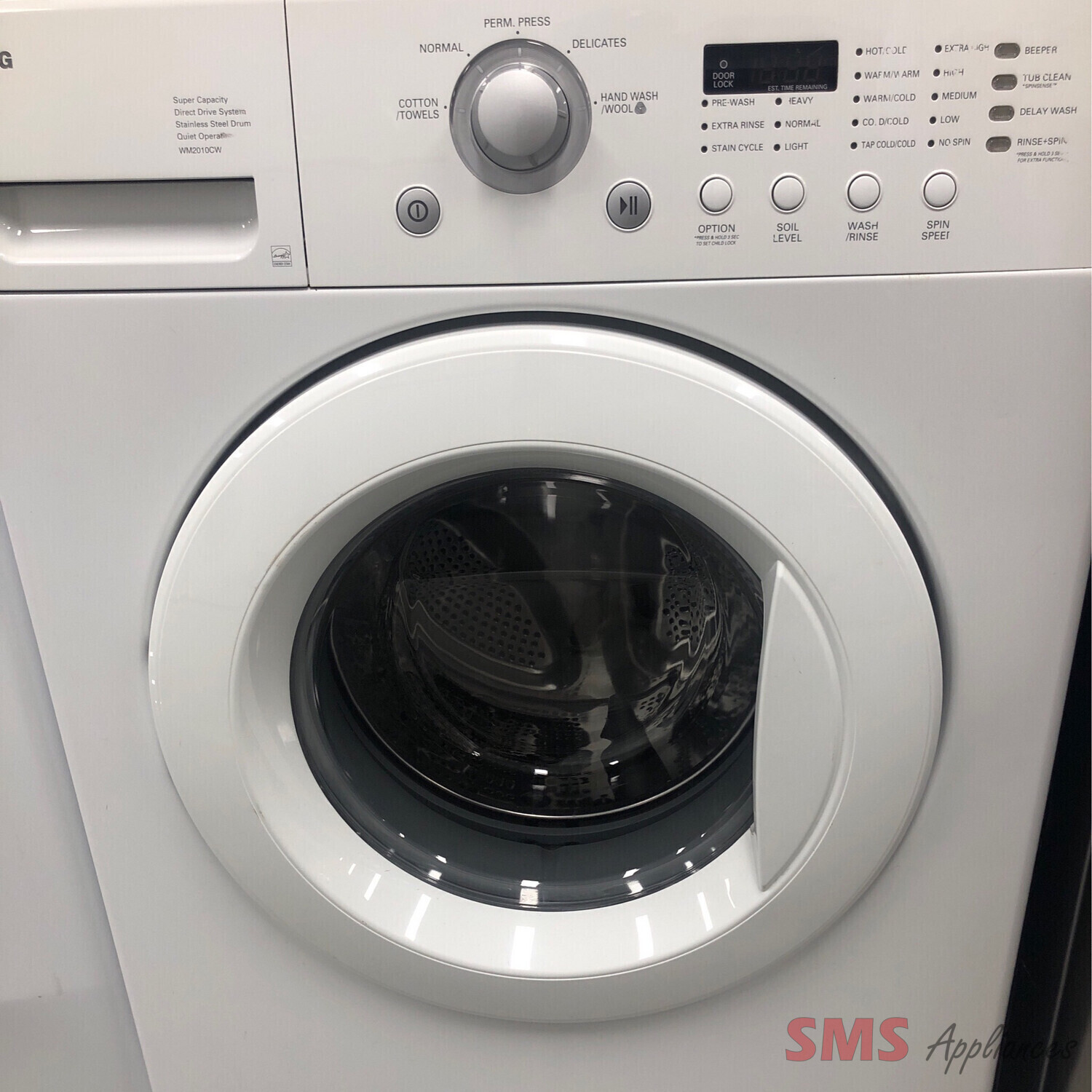 LG 27" Front-Load Electric Washer, 3.5 Cu.Ft WM2010CW