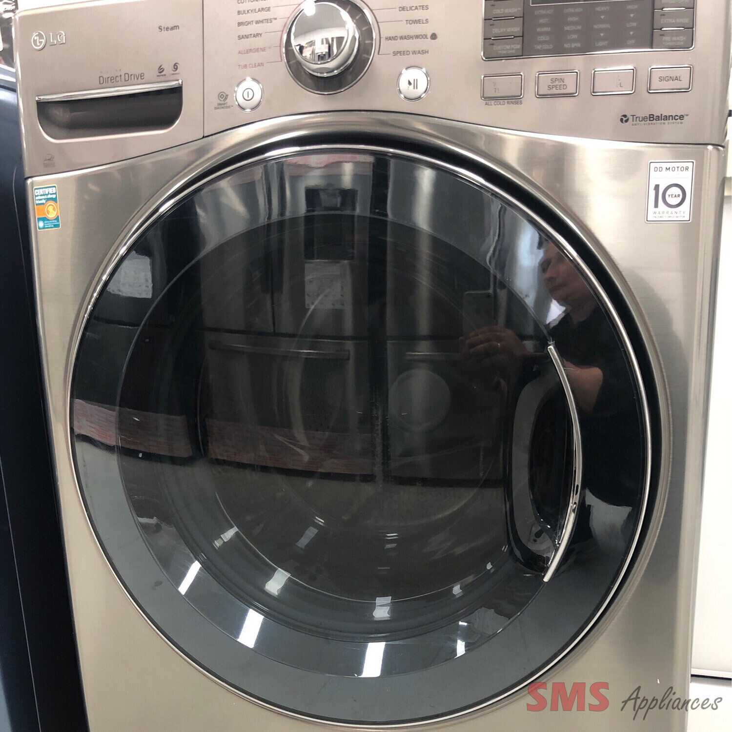 LG 27" Front-Load Electric Washer, 4.6 Cu.Ft WM3470HVA
