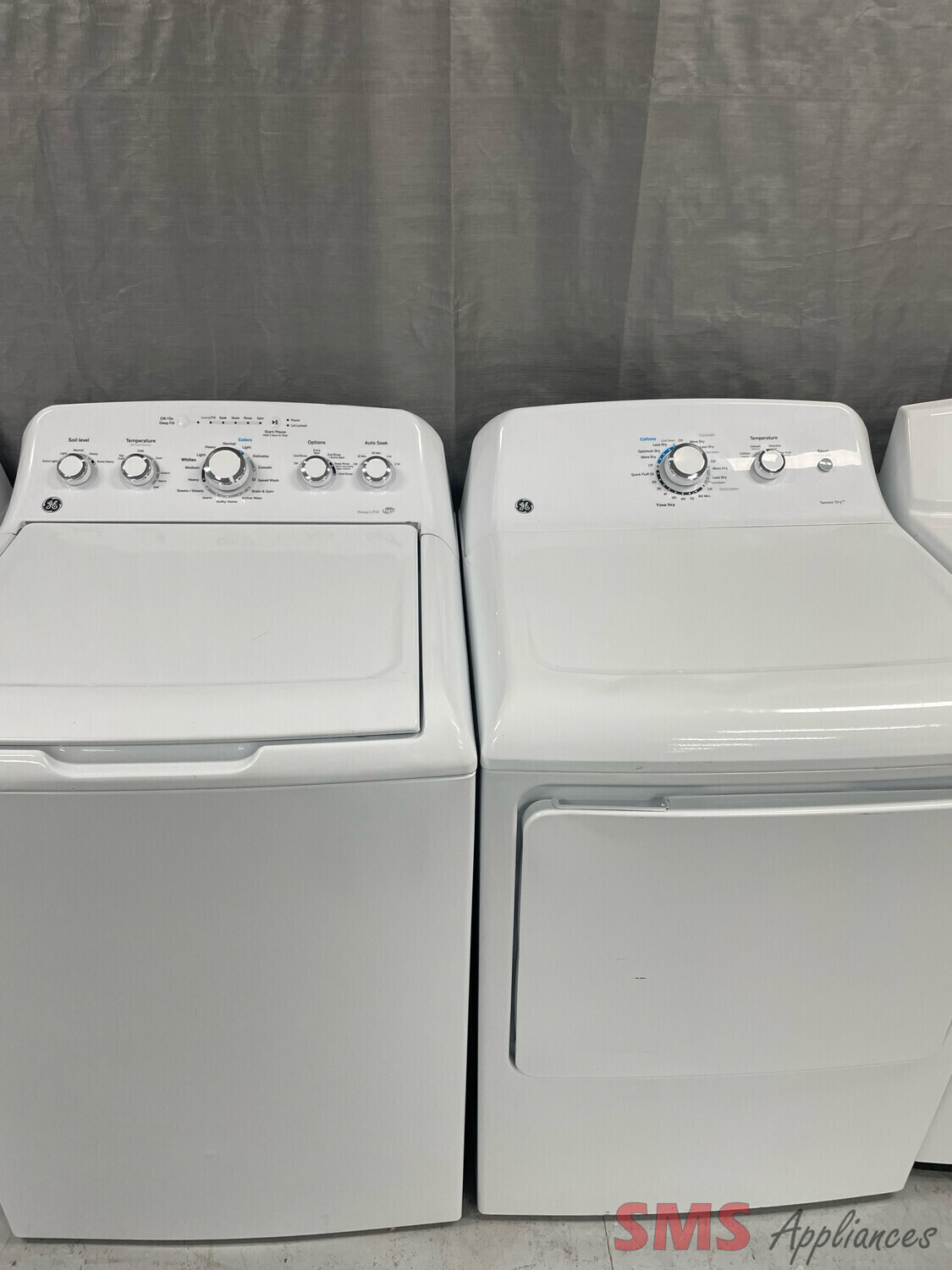 GE Top-Load Washer and Dryer Set