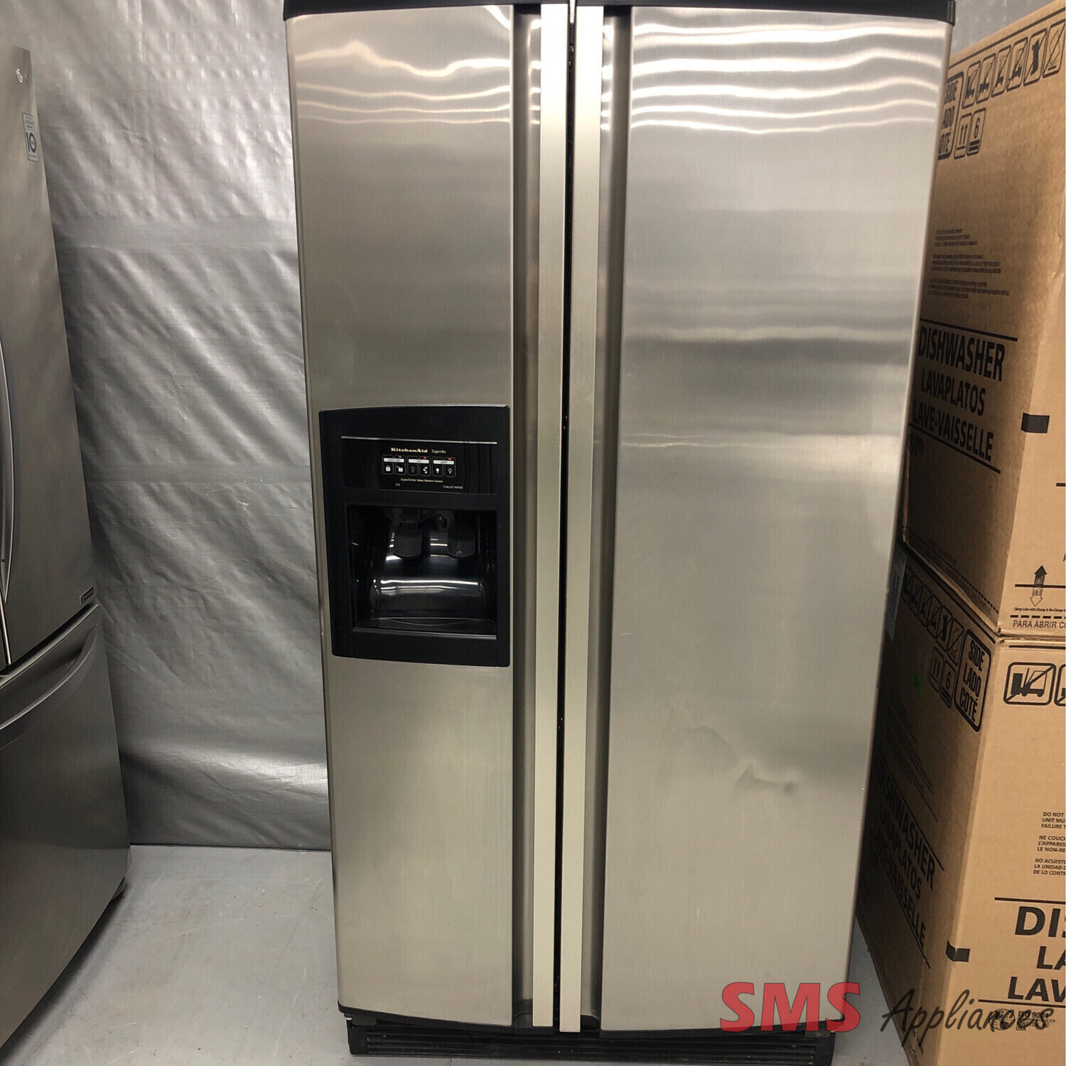 Kitchen Aid 36'' Side By Side Refrigerator KSRS251KSS01