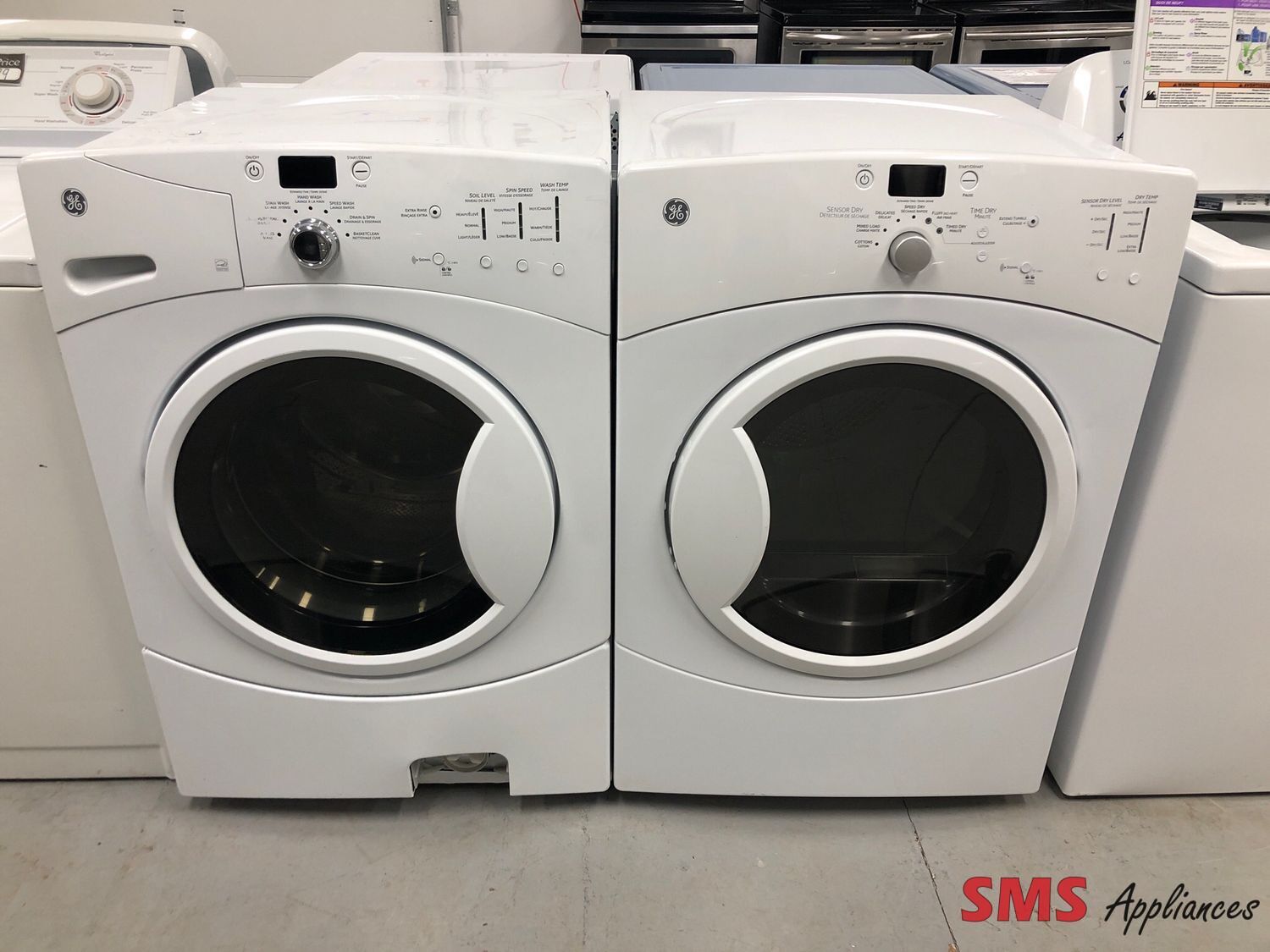 GE Front-Load Washer & Dryer Set  GFAN1000L2WW /  GFMN100EL0WW