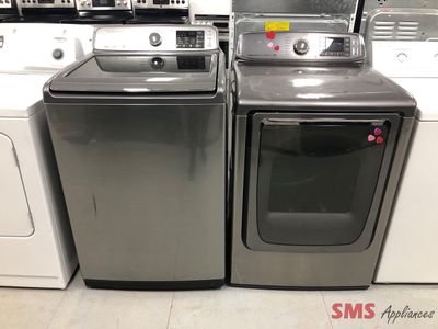 Samsung Top-Load Washer & Dryer Set WA50M7450AP / DV50F9A8EVP/AC