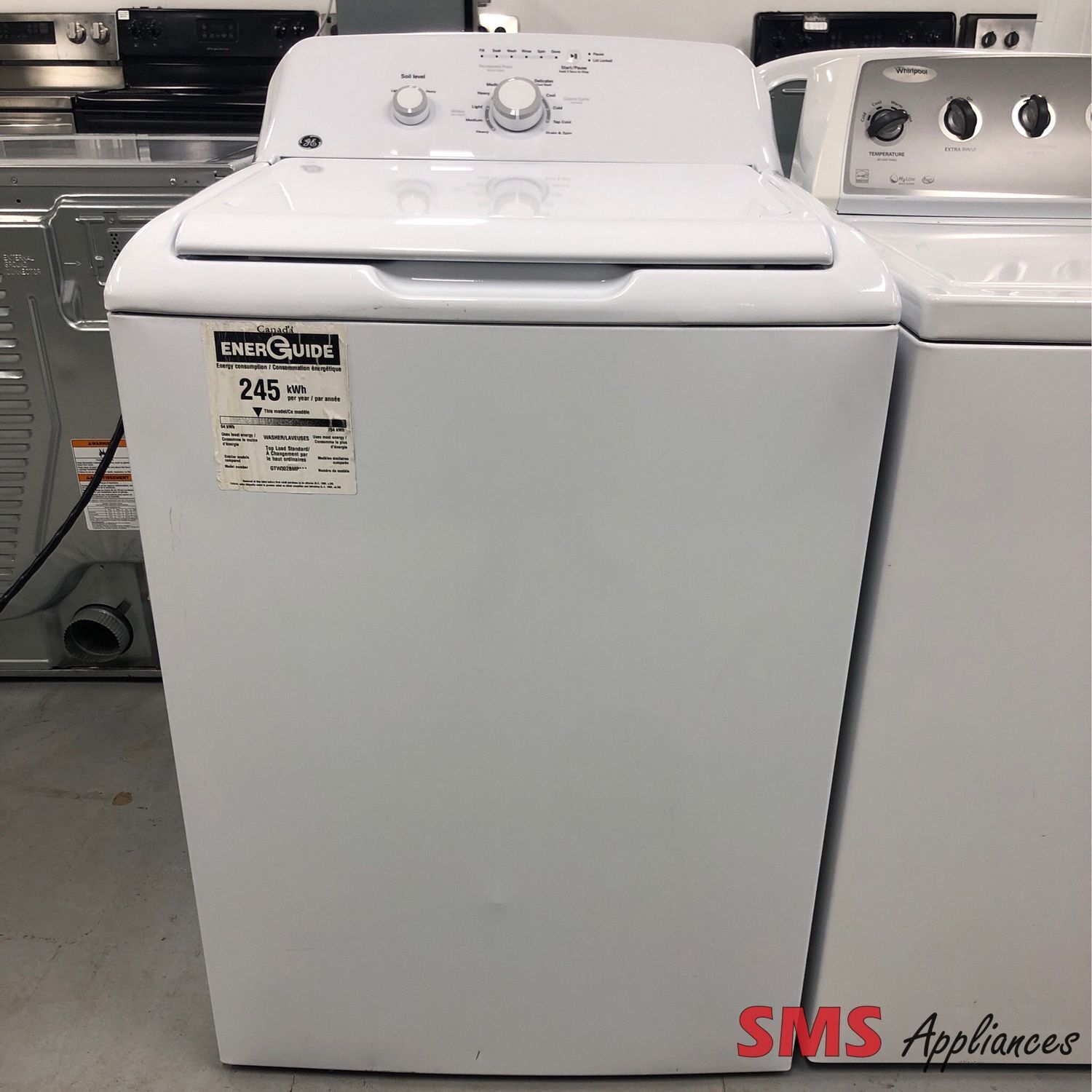 GE Top-Load 4.4 Cu. Ft  Washer GTW302BMPWW