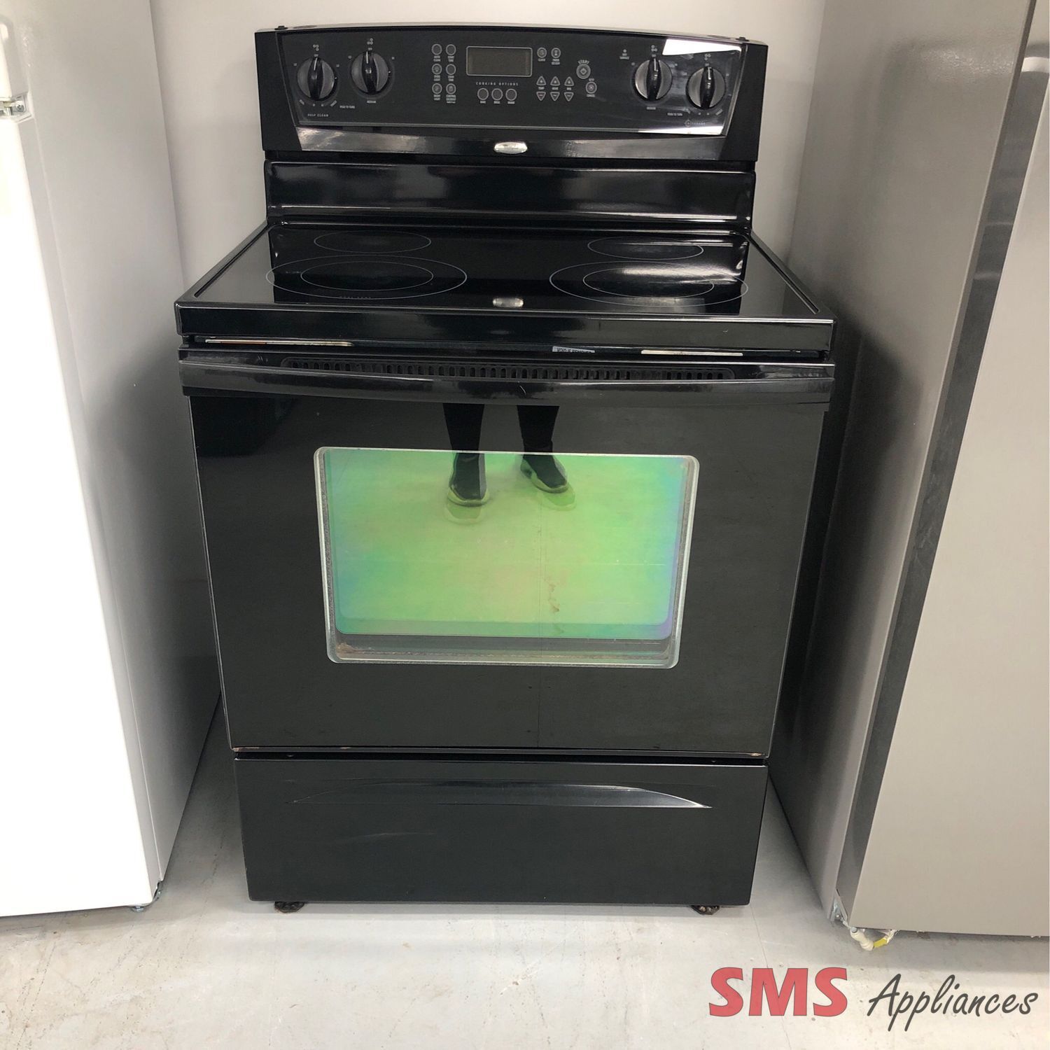 Whirlpool 30” Glass-Top Range  WERP4120SB