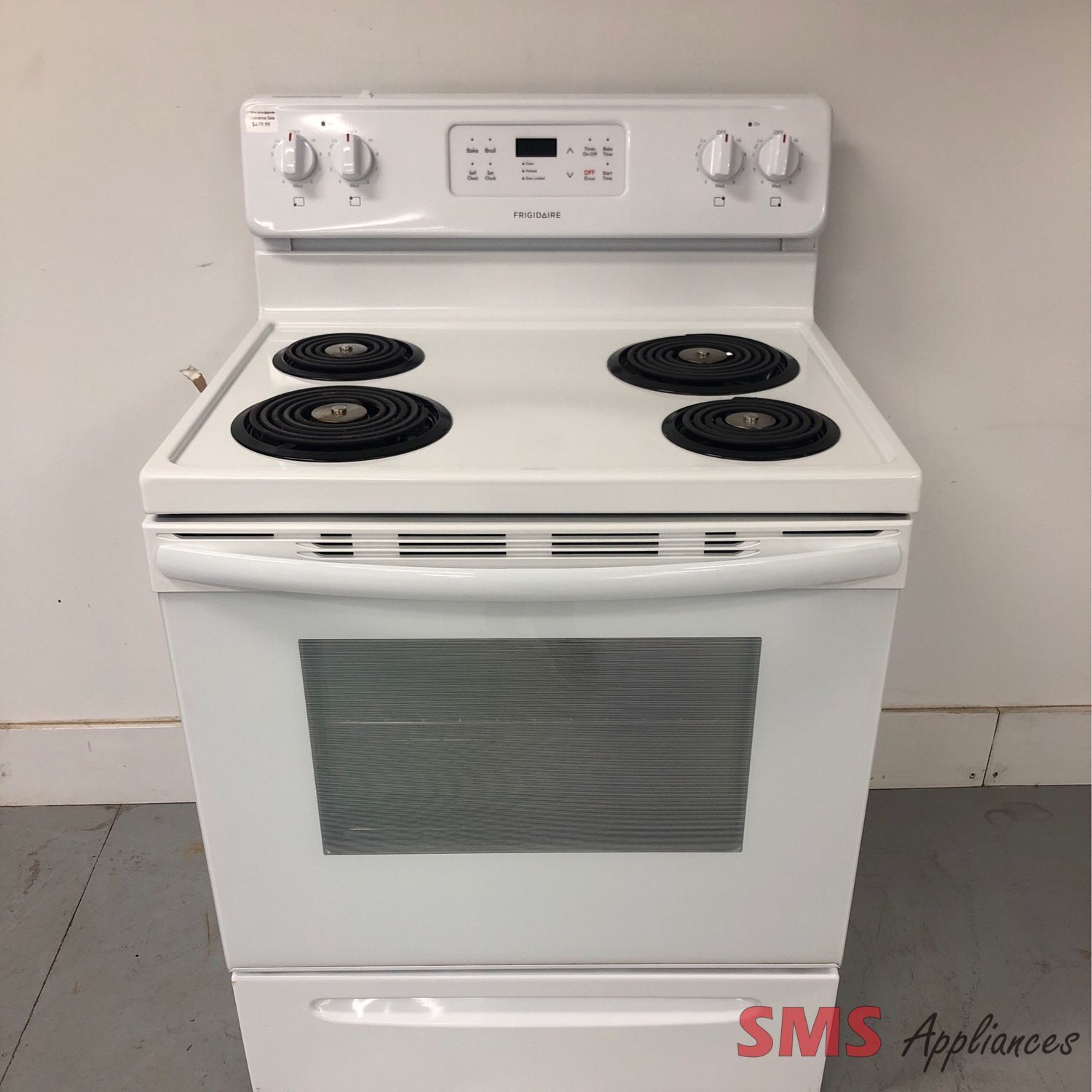 Frigidaire 30” Coil-Top Range  CFEF3016UWB