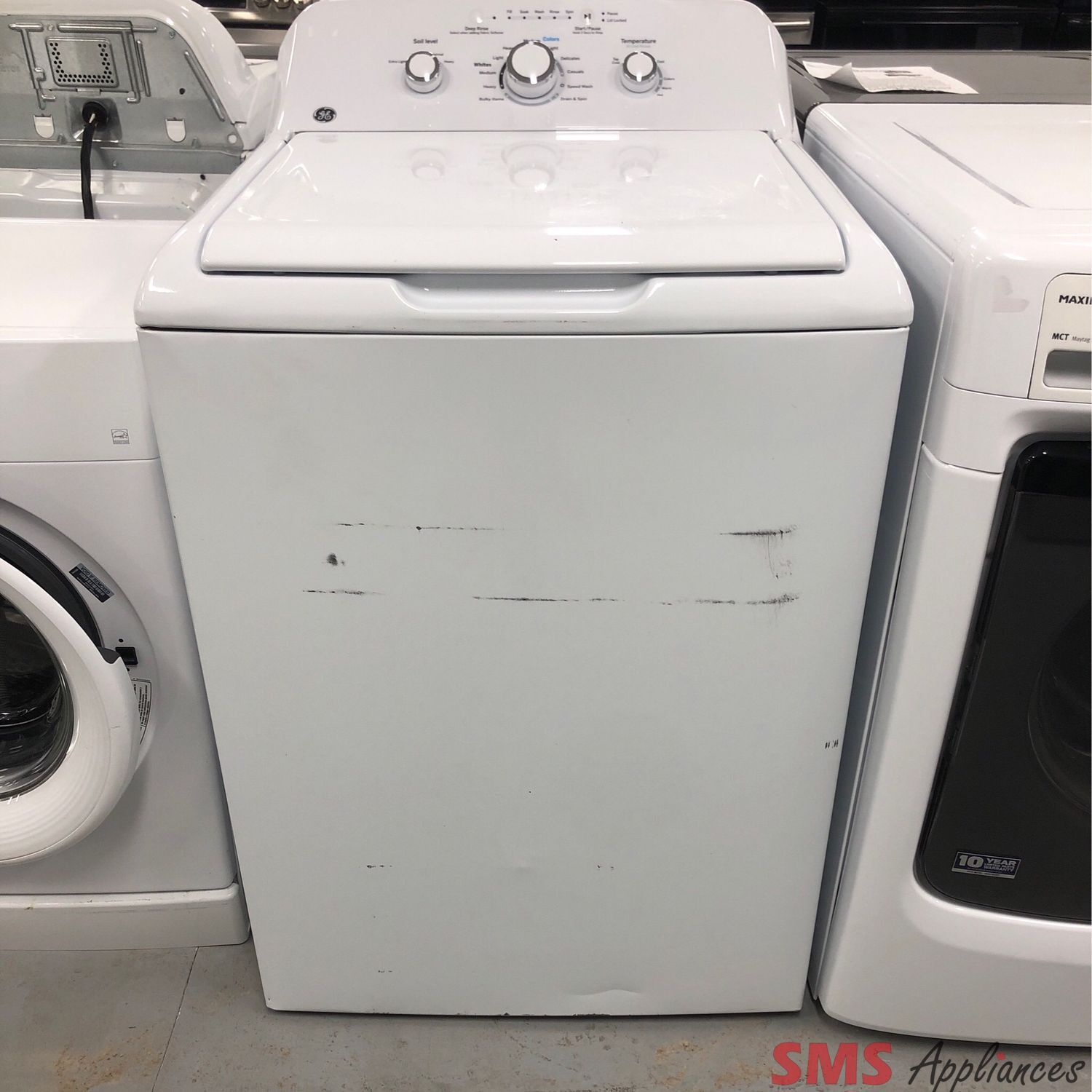 GE Top-Load 4.4 Cu.Ft  Washer GTW330BMMWW
