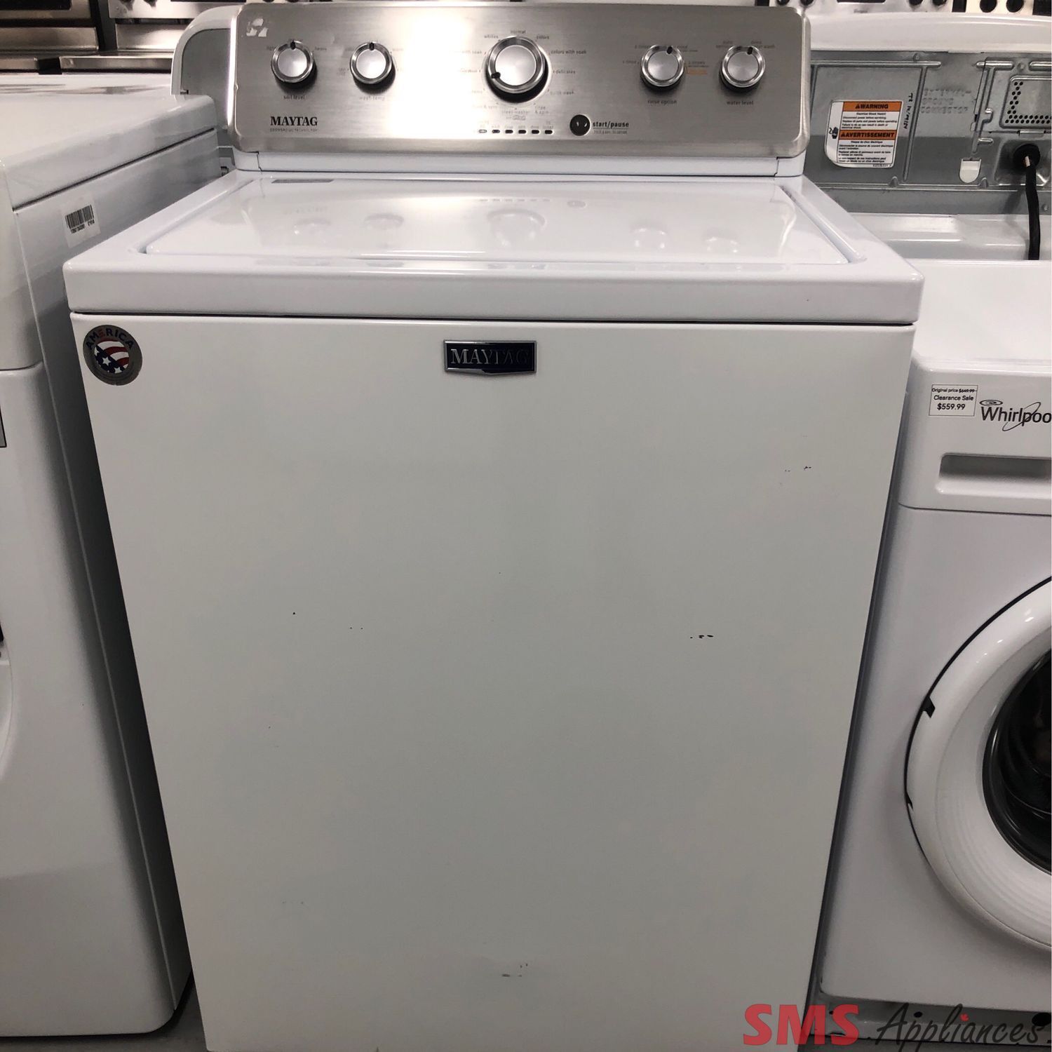 Maytag Top-Load 4.4 Cu.Ft  Washer  MVWC465HW0