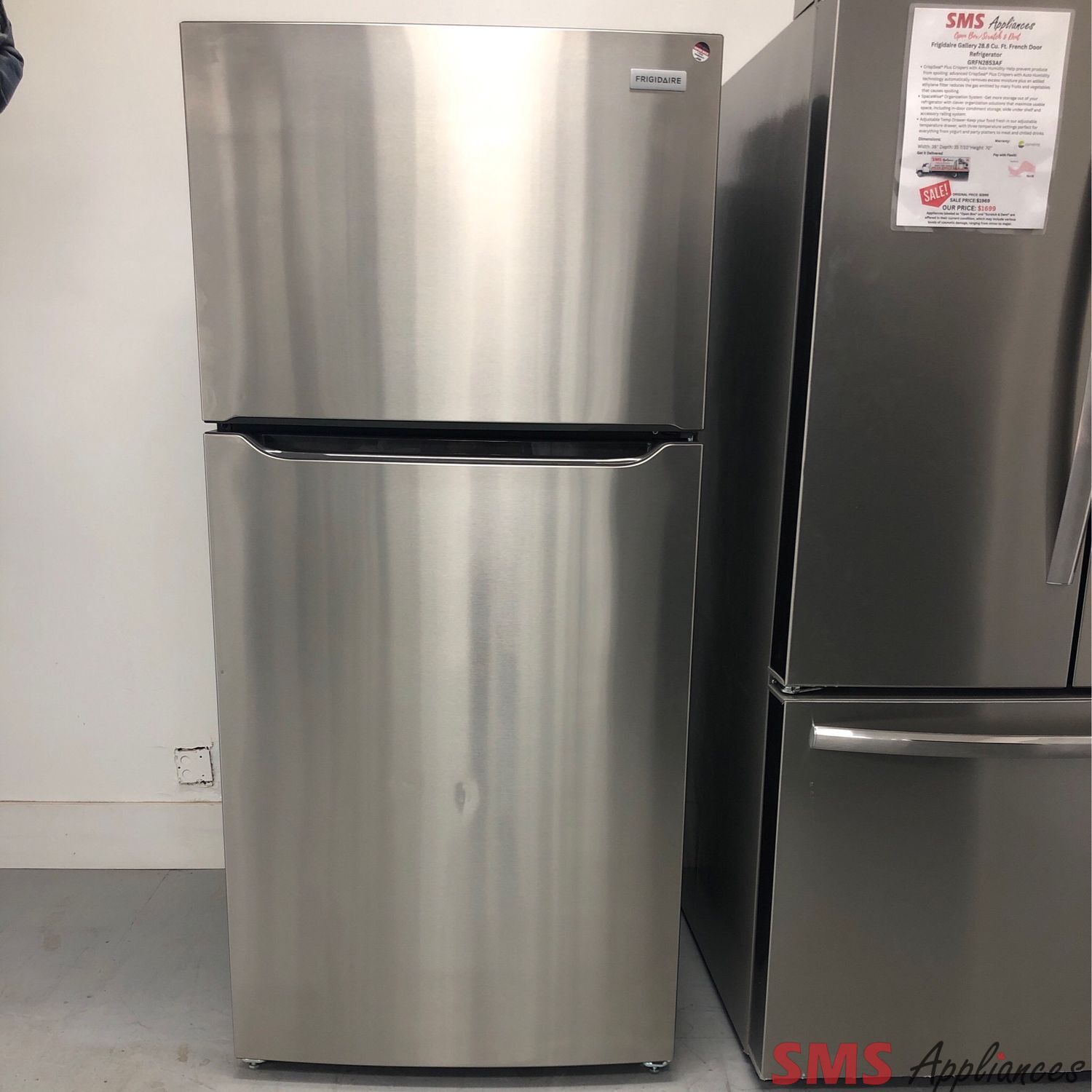 Open Box-Scratch and Dent Frigidaire Top-Mount 30'' Refrigerator FFTR2045VS