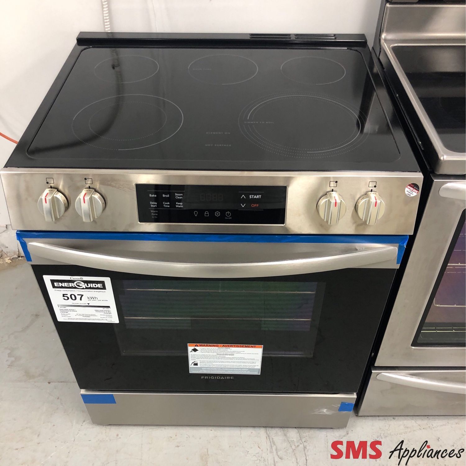 Open Box-Scratch & Dent Frigidaire 30” Front Control Electric Range  FCFE306CAF
