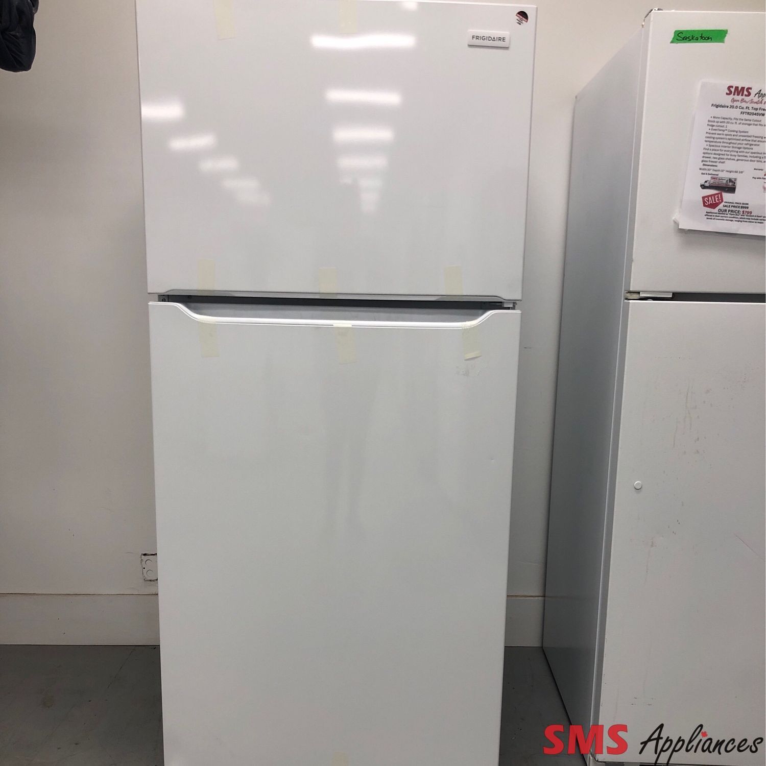 Open Box-Scratch and Dent Frigidaire 20.0 Cu.Ft Top-Freezer Refrigerator FFTR2045VW