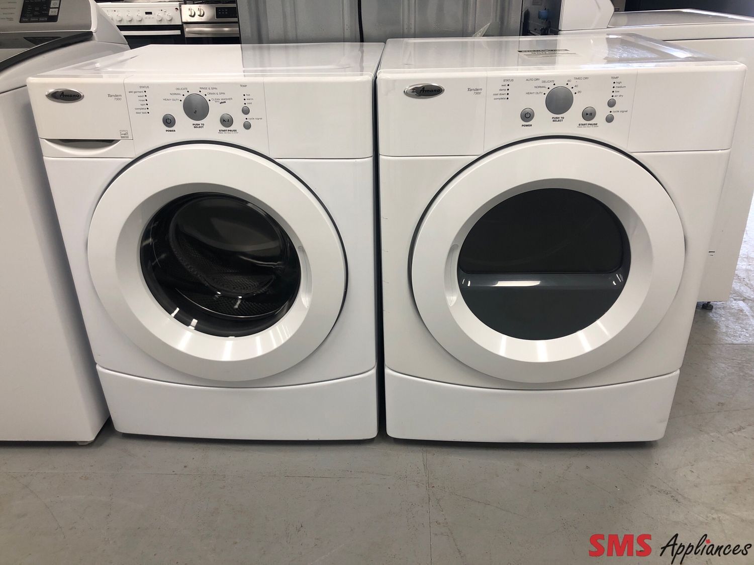 Amana Front-Load Washer & Dryer Set NFW7300WW00/ YNED7300WW2