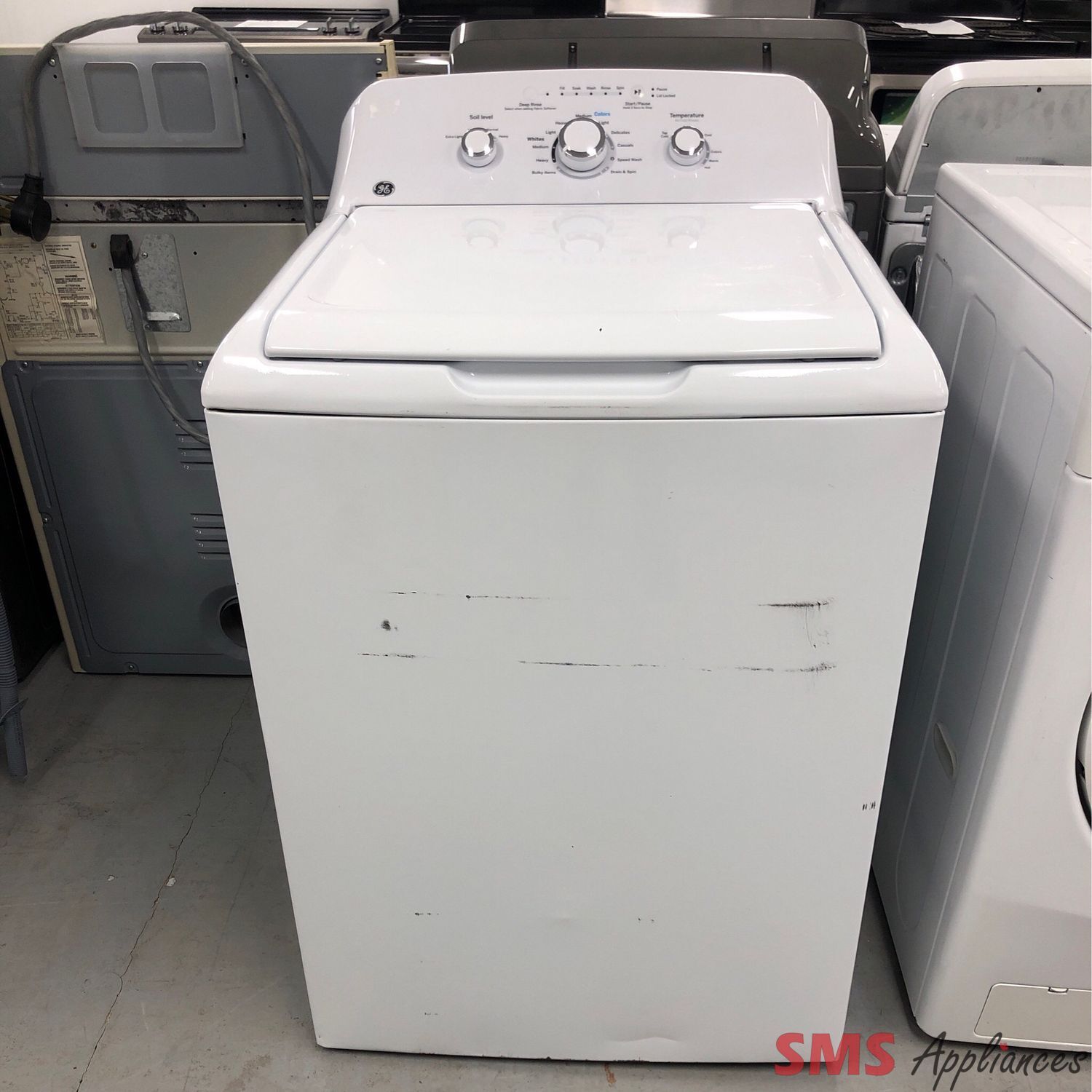 GE Top-Load Washer GTW330BMMWW