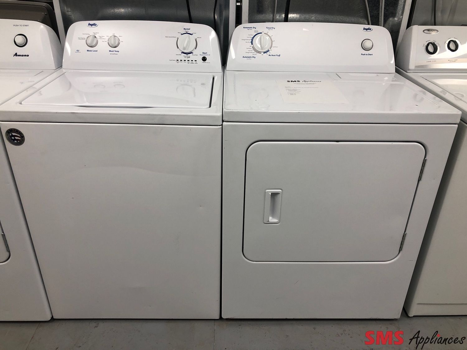 Inglis Top-Load Washer & Dryer Set ITW4871FW2/YID4671DQ0