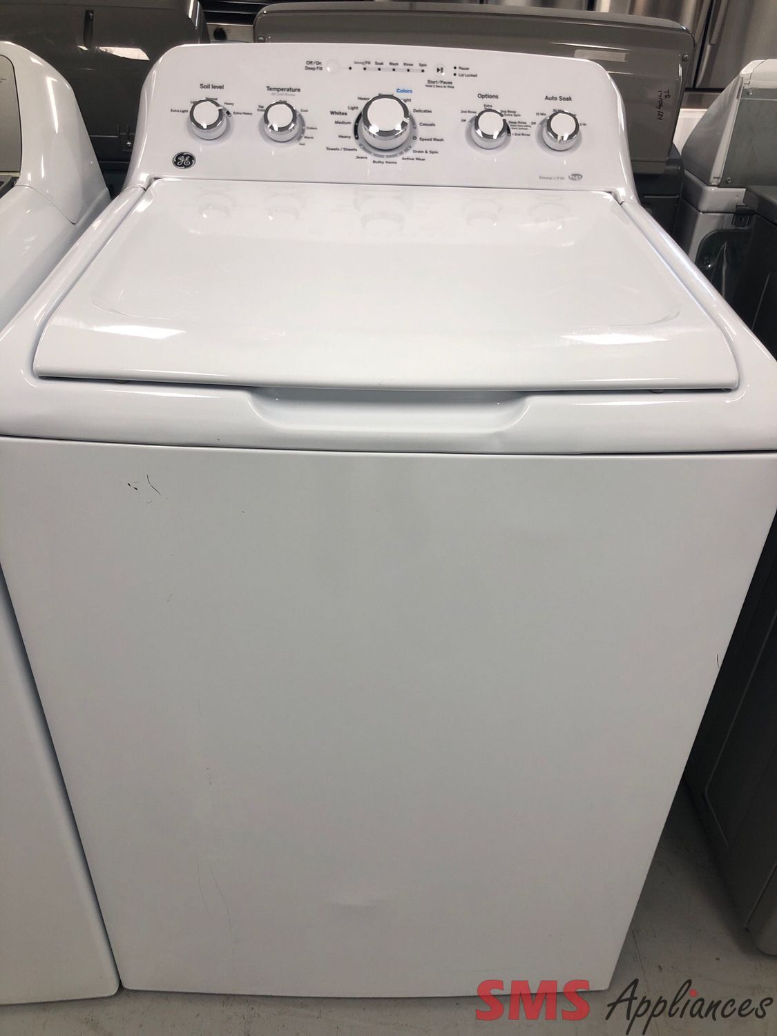 GE 4.9 Cu.Ft Top-Load Washer  GTW460BMMWW