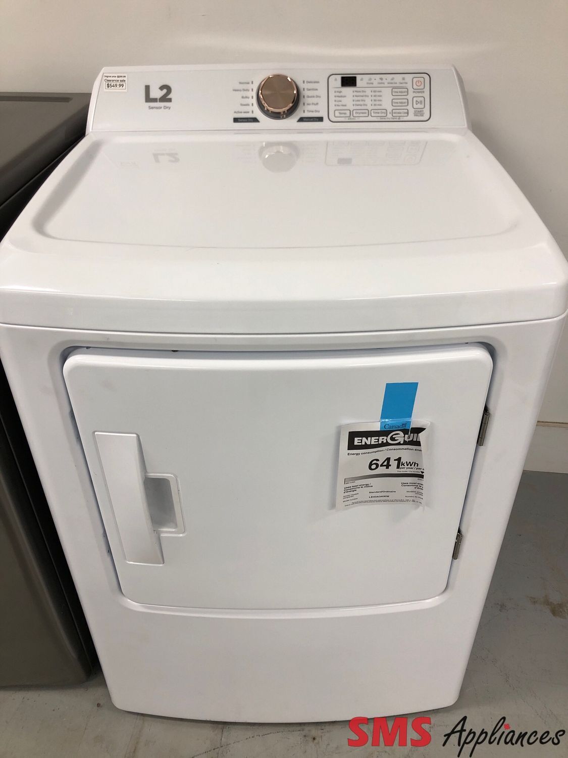 L2  6.7 Cu.Ft Front-Load Dryer  LE43A3AWW