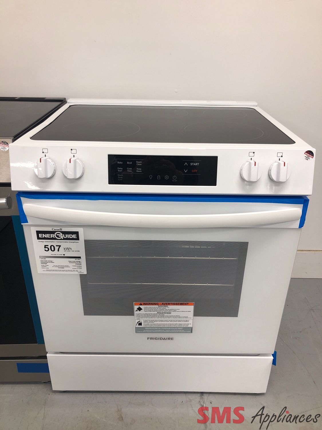 Open Box-Scratch and Dent Frigidaire 30” Front Control Electric Range FCFE306CAW