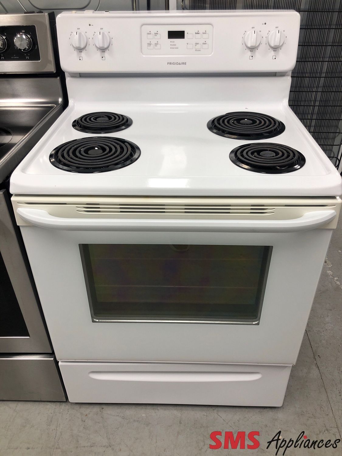 Frigidaire 30” Coil-Top Range CFEF3016LWE