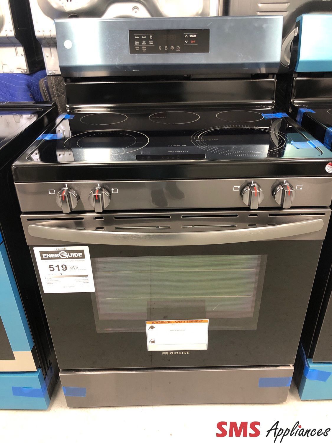 Open Box-Scratch and Dent Frigidaire 30" Glass-Top Range FCRE308CAD