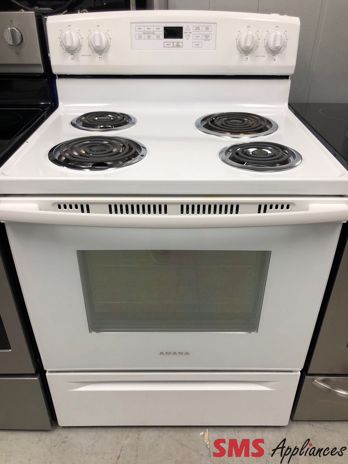 Amana 30” Coil-Top Range YACR4303MFW