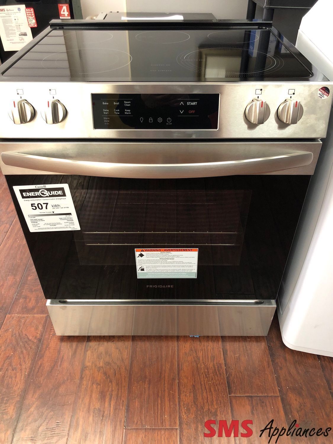 Open Box-Scratch and Dent Frigidaire 30” Front Control Electric Range FCFE306CAS