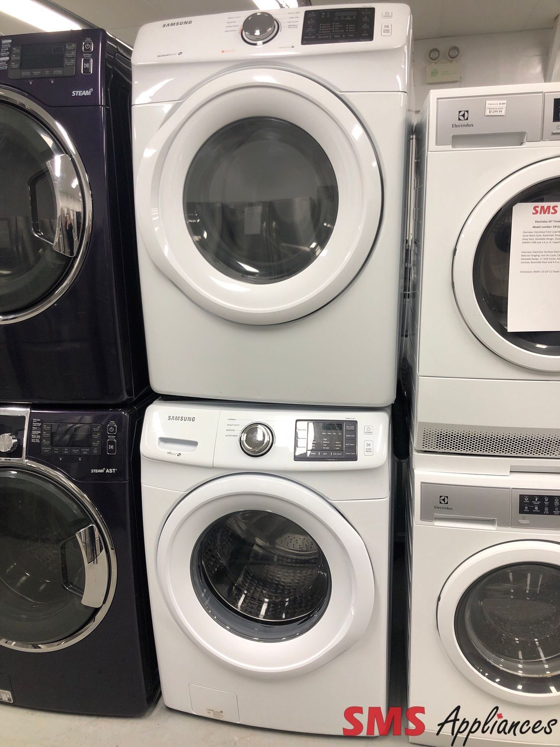 Samsung Front-Load Washer & Dryer Set WF45M5100AW/A5/ DV42H5000EW/AC