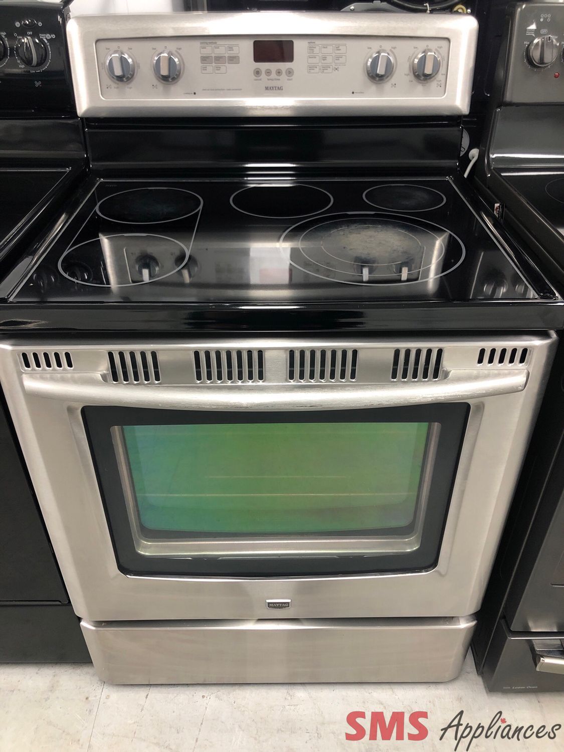 Maytag 30” Glass-Top Range YWER8875WS