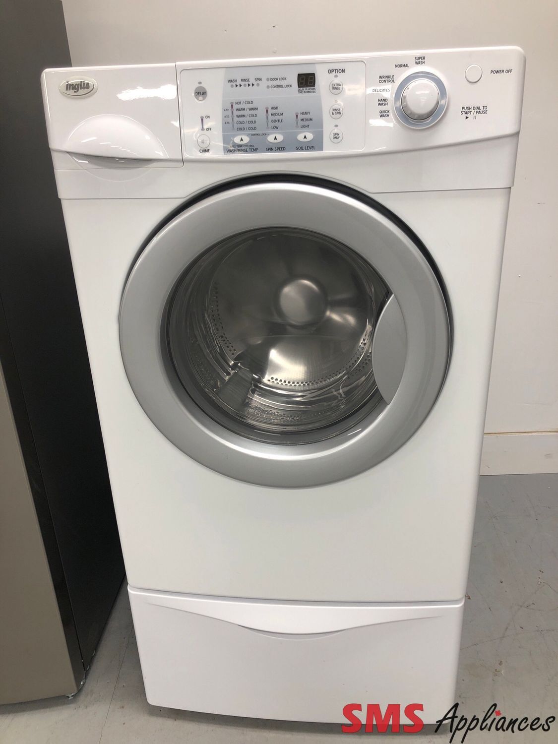 Inglis 3.5 Cu.Ft Front-Load Washer with Pedestal IFW7200TW