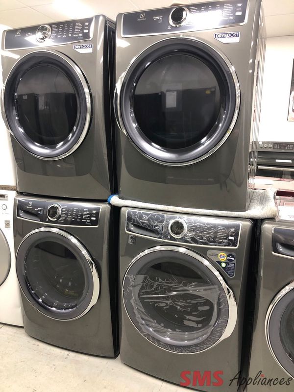 Open Box-Scratch and Dent Electrolux Front-Load Washer and Dryer Set ELFW7637AT/ELFE763CAT Open Box-Scratch and Dent Electrolux Front-Load Washer and Dryer Set ELFW7637AT/ELFE763CAT