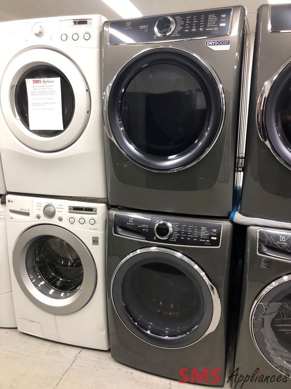 Open Box-Scratch and Dent Electrolux Front-Load Washer and Dryer Set ELFW7637AT/ ELFE763CAT Open Box-Scratch and Dent Electrolux Front-Load Washer and Dryer Set ELFW7637AT/ ELFE763CAT