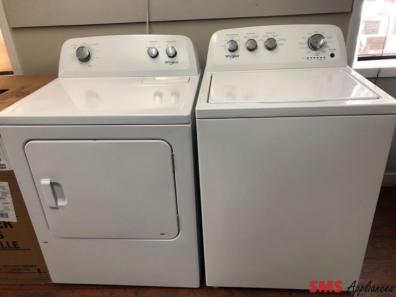 Whirlpool Top-Load Washer and Dryer Set WTW4855HW1/YWED4850HW0