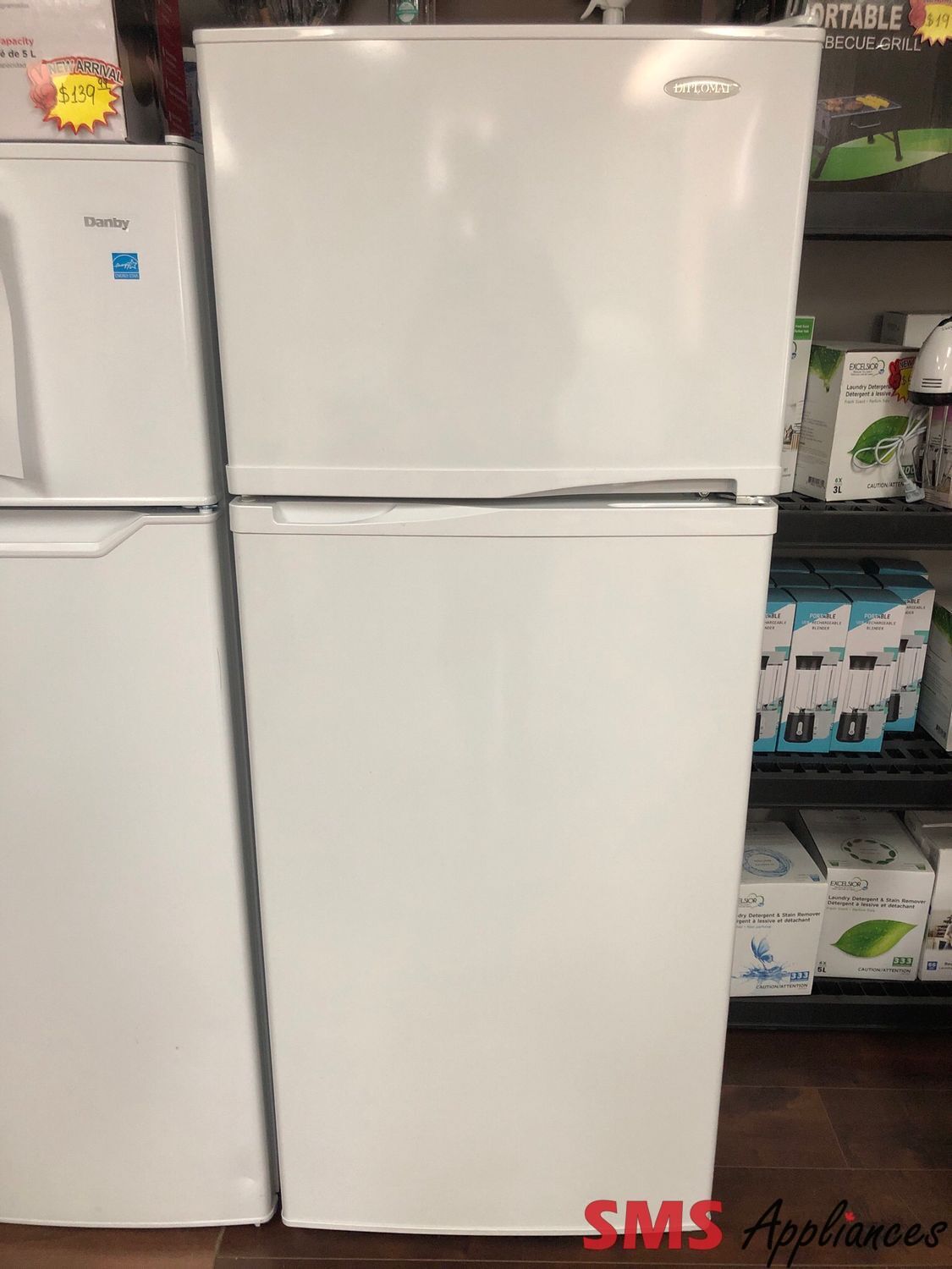 Diplomat Danby Compact Top Freezer Refrigerator DFF8803W