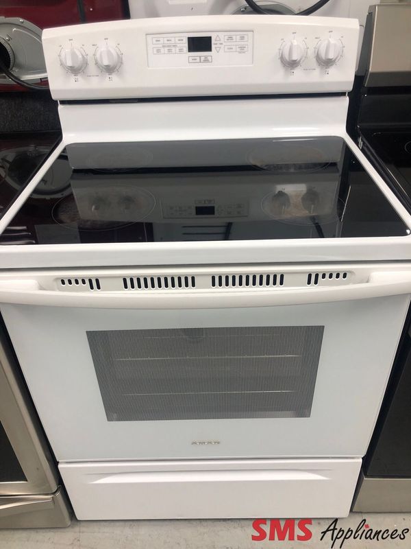 Amana 30” Glass-Top Range  YAER6303MFW2