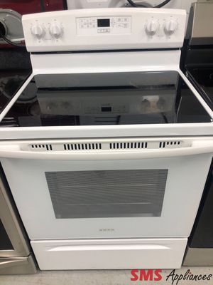 Amana 30” Glass-Top Range  YAER6303MFW2