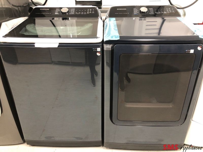 Open Box-Scratch and Dent Samsung Top-Load Washer & Dryer Set WA53CG7155ADA4/DVE54CG7155DAC
