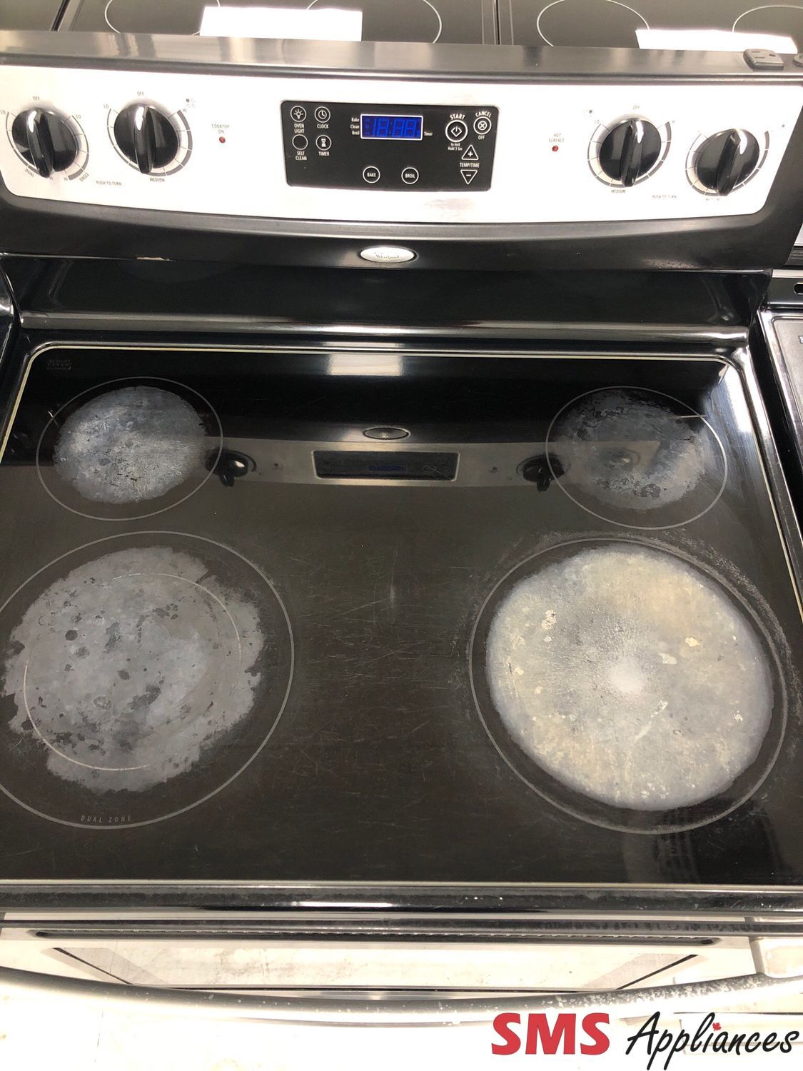 Whirlpool 30” Glass-Top Range YWFE361LWS