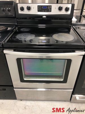 Whirlpool 30” Glass-Top Range YWFE361LWS